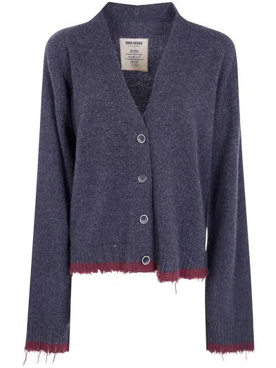 Uma Wang Sweater Cashmere "over Cardigan" In Gray