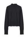Uma Wang Distressed Cashmere Jumper In Grey