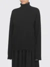 Uma Wang High Neck Ribbed Cashmere Sweater With Frayed Hem In Animal Print