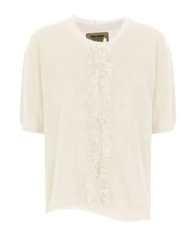 UMA WANG SWEATER WITH FRINGES
