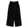 Uma Wang Wool Blend Bermuda Shorts Featuring Pockets In Black