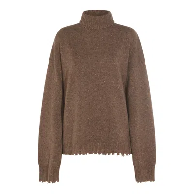 UMA WANG SWEATERS BROWN