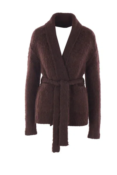 Uma Wang Sweaters In Burgundy