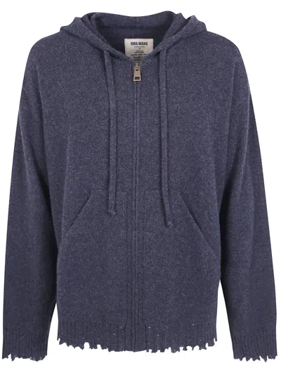 Uma Wang Sweatshirt Zippered "plain Ws" In Gray