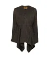 Uma Wang Koney Asymmetric-hem Jacket In Black