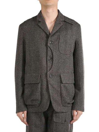 Uma Wang Sydney Newspaper Jacket In Brown