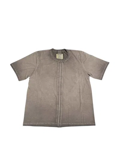 Uma Wang Relaxed Fit Crew Neck Seam Detail T-shirt In Gray
