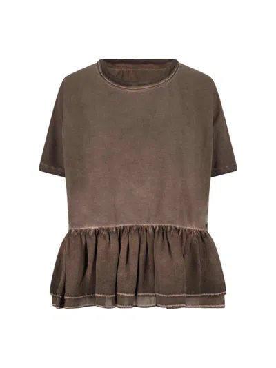 Uma Wang Brown Jersey Todi T-shirt