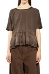 Uma Wang Brown Jersey Todi T-shirt In Brown