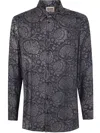 Uma Wang Camicia Tab In Viscosa E Cupro In Multi