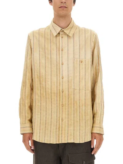 Uma Wang Tab Shirt In Neutral