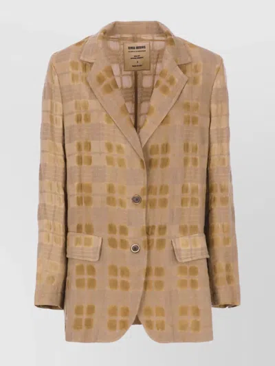 UMA WANG TAILORED BLAZER WITH BACK VENT AND POCKETS