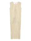 Uma Wang Cotton-blend Dress In 中性色