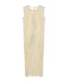 Uma Wang Cotton-blend Dress In Tan