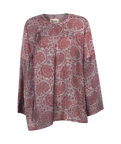 Uma Wang Floral Knitwear In Purple