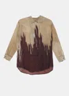 Uma Wang Tyesha Shirt In Tan/red