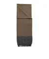 Uma Wang Striped Pleated Scarf In Brown