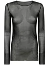 Uma Wang Long-sleeved T-shirt In Black