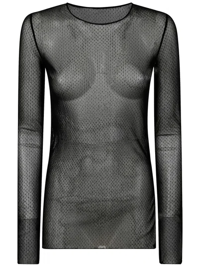 Uma Wang Long-sleeved T-shirt In Black