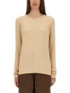 Uma Wang Crewneck Knitted Jumper In Neutral