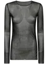 Uma Wang Long-sleeved T-shirt In Black