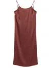 Uma Wang Tavella Midi Dress In Red