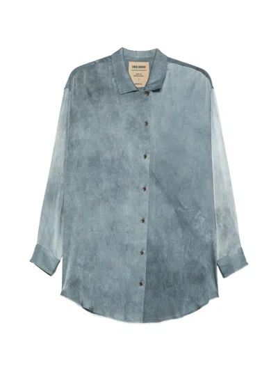 Uma Wang Teays Buttoned Shirt In Blue