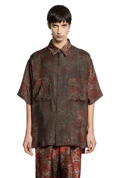 Uma Wang Teorya Printed Top In Red