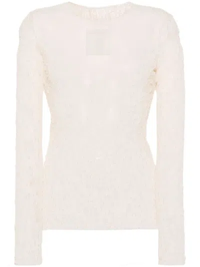UMA WANG TERESA ROUND NECK LONG SLEEVES BY UMA WANG,UW1031 096 UW101 OFF WHITE