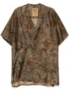 Uma Wang Printed Shirt In Grey