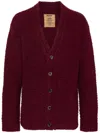 Uma Wang Texture-finish Cardigan In Red
