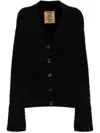 Uma Wang Textured-finish Cardigan In Schwarz