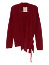 Uma Wang Tie-detail Cardigan In Animal Print