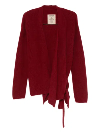 Uma Wang Tie-detail Cardigan In Animal Print