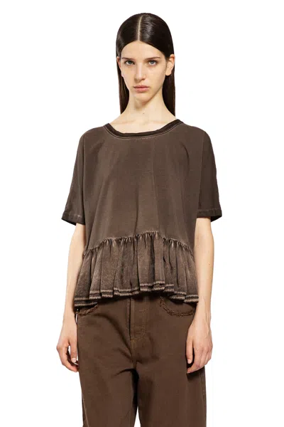 Uma Wang Brown Jersey Todi T-shirt
