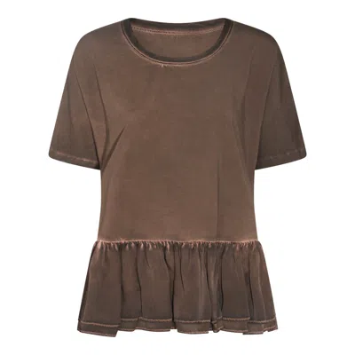 Uma Wang Brown Jersey Todi T-shirt