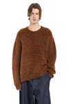 Uma Wang Top A Maniche Lunghe In Brown