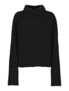 Uma Wang High Neck Top In Black