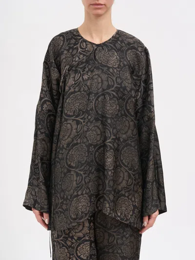 Uma Wang Top Tanesha In Viscosa E Cupro In Multi