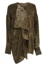 Uma Wang Tumble Top In Brown