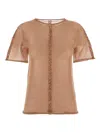 Uma Wang Semi-sheer T-shirt In Pink