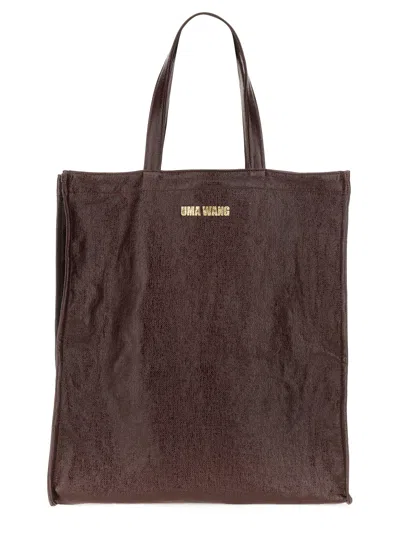 Uma Wang Tote Bag In Bordeaux