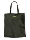 Uma Wang Black Tote With Crinkled Texture And Spacious Interior In Brown
