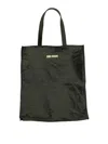 Uma Wang Black Tote With Crinkled Texture And Spacious Interior In Brown