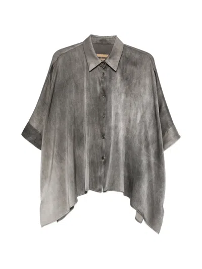 Uma Wang Toto Buttoned Shirt In Gray