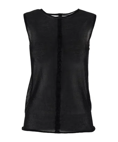 Uma Wang Transparent Sleeveless Top In Green