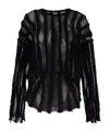 Uma Wang Transparent Sweater In Black