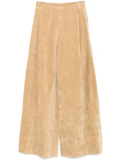 UMA WANG TROUSERS BELT-LOOPED WIDE-LEG TROUSERS