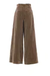 Uma Wang Trousers Straight-leg Button Detail In Brown