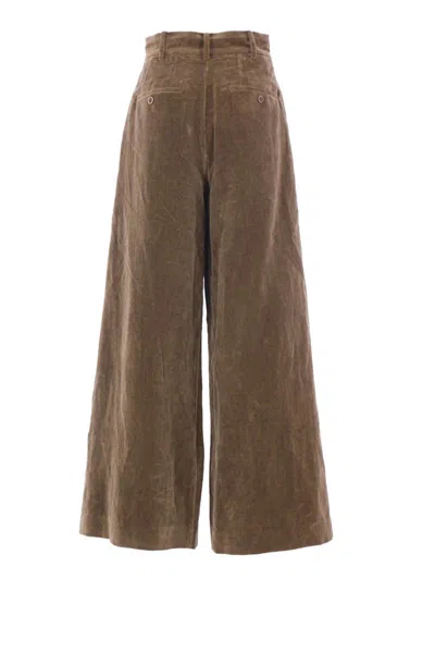 Uma Wang Trousers In Brown